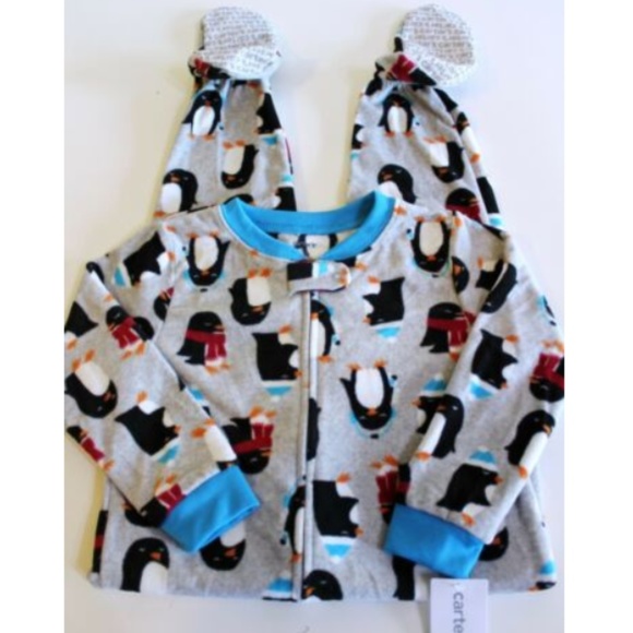 Carter's Fleece Pajama Sleeper Boy Size 5 - Picture 1 of 2